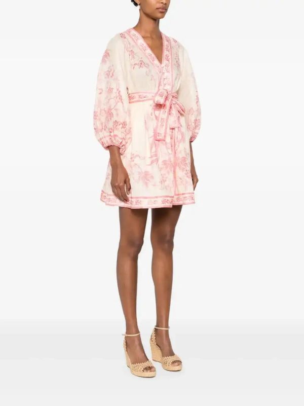 ZIMMERMANN Lucky Linen Mini Dress | Browns Day Dresses
