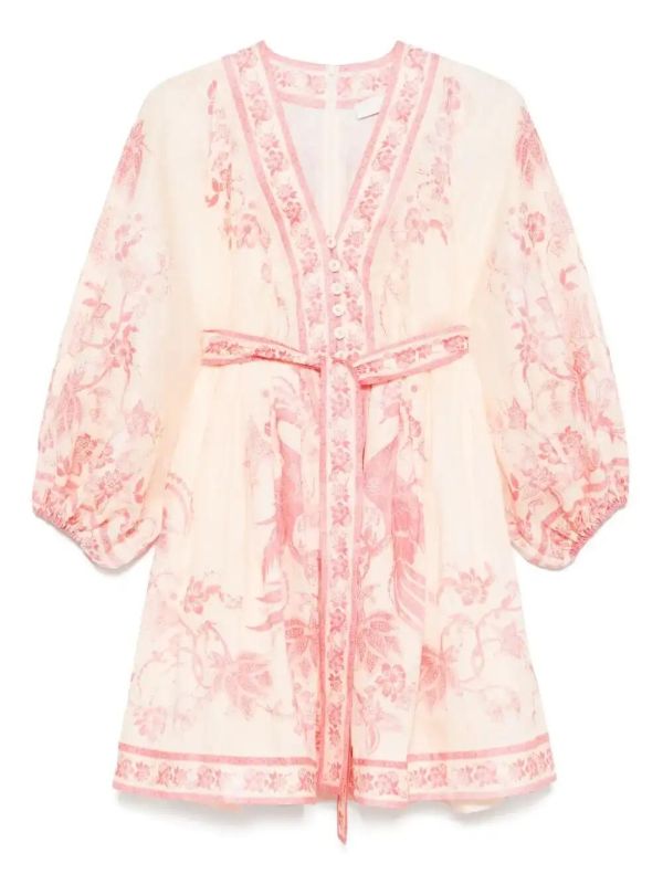 ZIMMERMANN Lucky linen mini dress | Browns Day Dresses