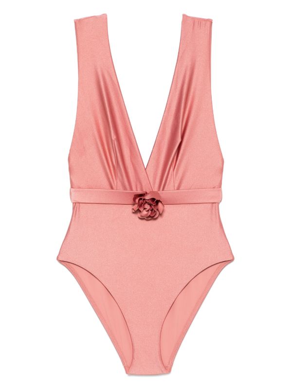 ZIMMERMANN Lucky Plunge Flower swimsuit | Browns One-Pieces