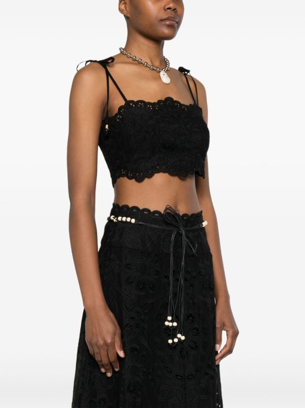 ZIMMERMANN Rhiannon Crop Top | Browns Vests & Tank Tops