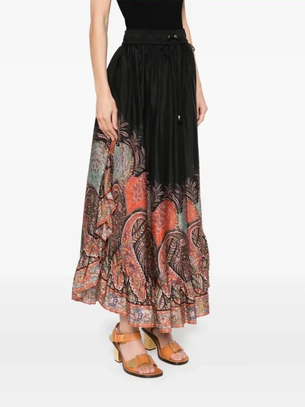 ZIMMERMANN Rhiannon Maxi Skirt | Browns Pleated Skirts