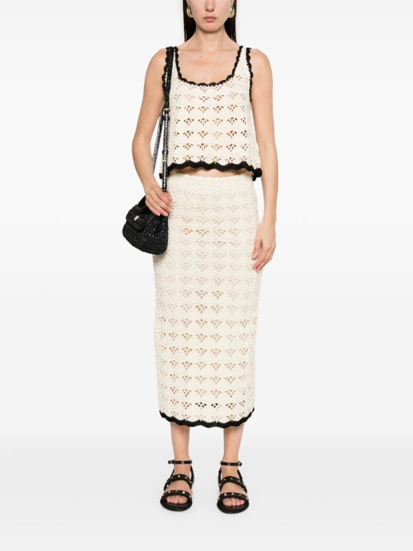 ZIMMERMANN Rhiannon Midi Skirt | Browns Fitted Skirts
