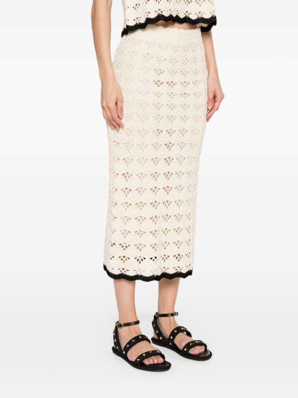 ZIMMERMANN Rhiannon Midi Skirt | Browns Fitted Skirts