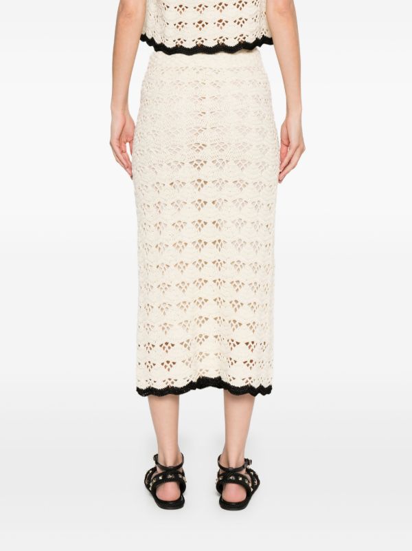 ZIMMERMANN Rhiannon Midi Skirt | Browns Fitted Skirts