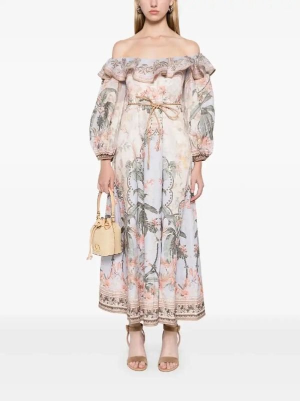 ZIMMERMANN Wylie Midi Dress | Browns Day Dresses