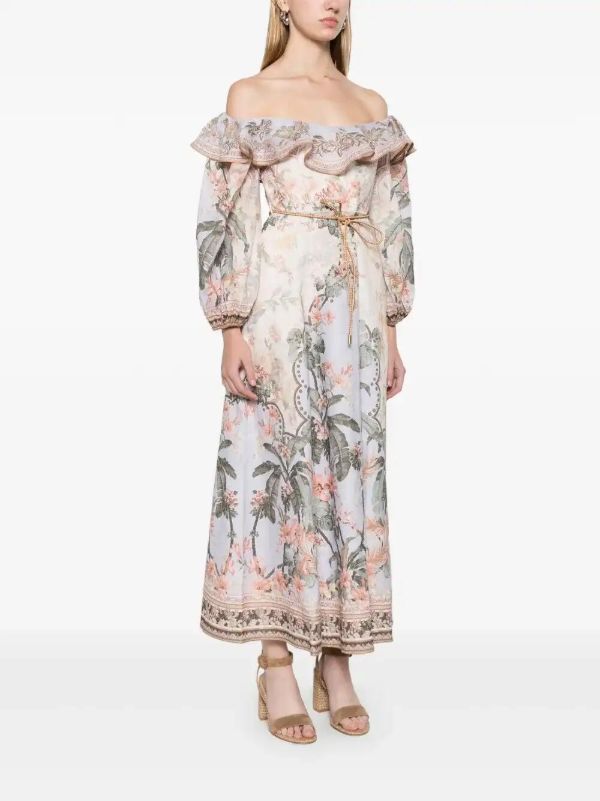 ZIMMERMANN Wylie Midi Dress | Browns Day Dresses