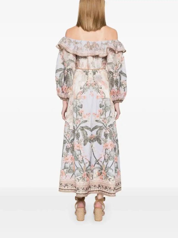 ZIMMERMANN Wylie Midi Dress | Browns Day Dresses