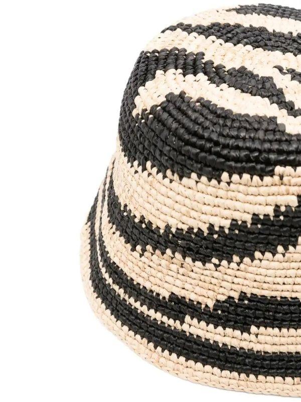 ZIMMERMANN Zebra-pattern Raffia Hat | Browns Hats