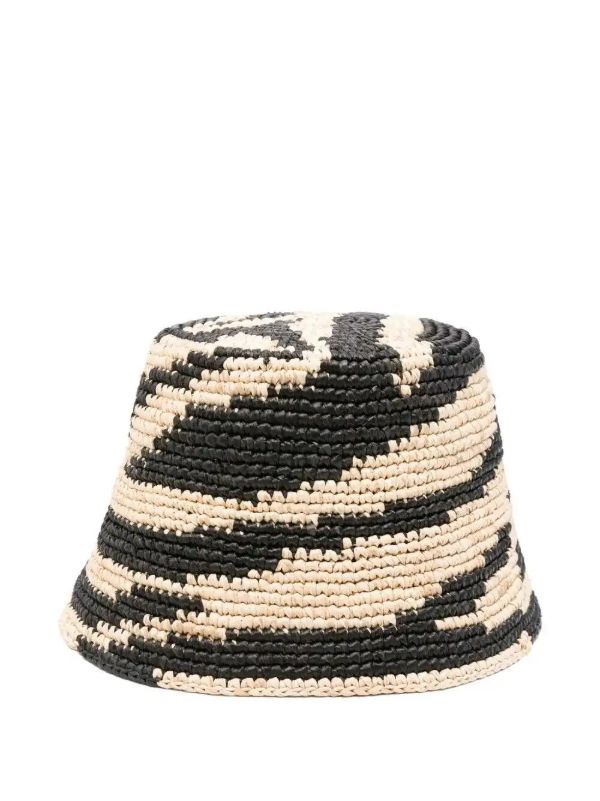 ZIMMERMANN zebra-pattern raffia hat | Browns Hats