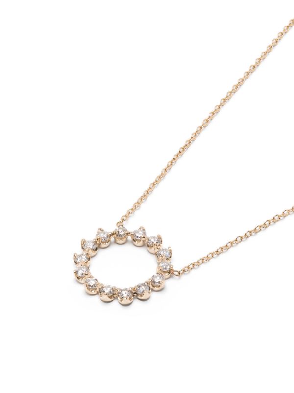 Zoë Chicco 14K Gold Circle Diamond Necklace | Browns Fine Necklaces