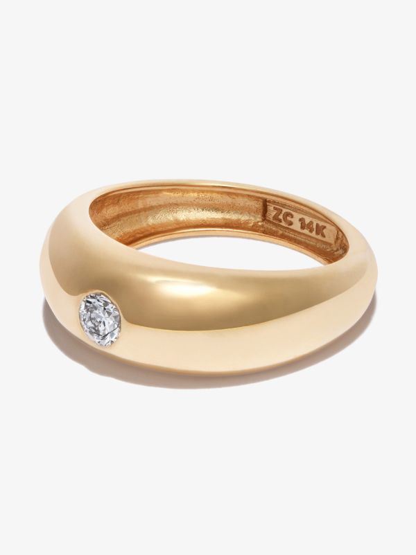 Zoë Chicco 14K Yellow Gold Aura Small Diamond Ring | Browns Fine Rings
