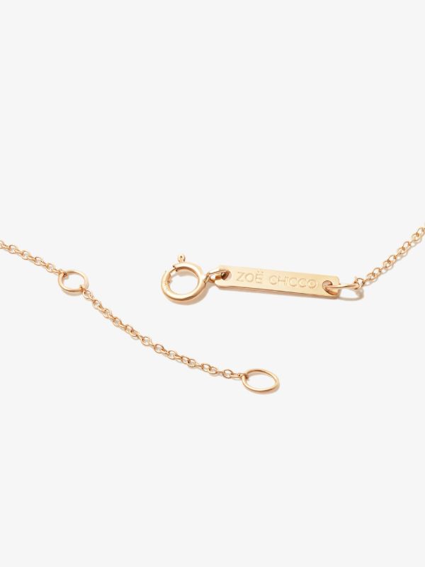Zoë Chicco 14K Yellow Gold Baguette Five Diamond Bar Necklace | Browns Fine Necklaces