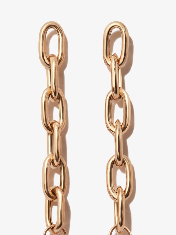 Zoë Chicco 14K Yellow Gold Chain Link Huggie Earrings | Browns Earrings