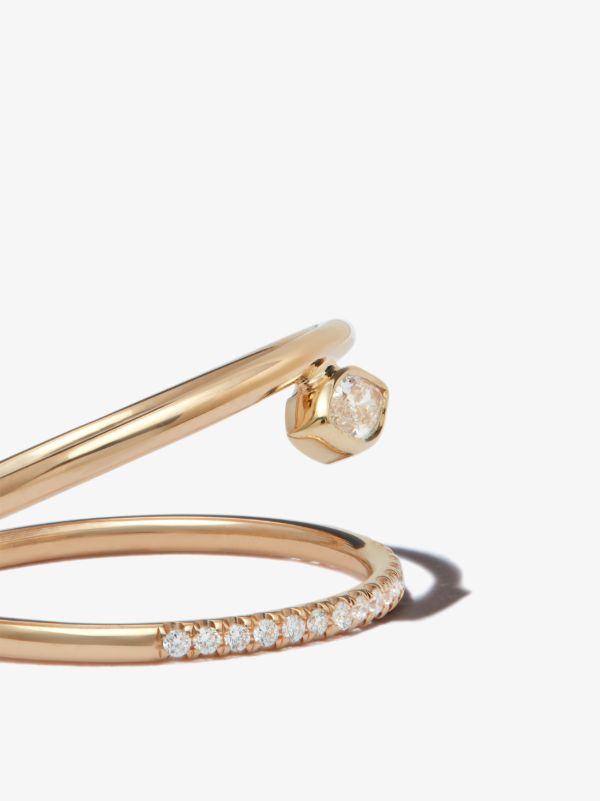 Zoë Chicco 14K Yellow Gold Double Band Diamond Ring | Browns Fine Rings