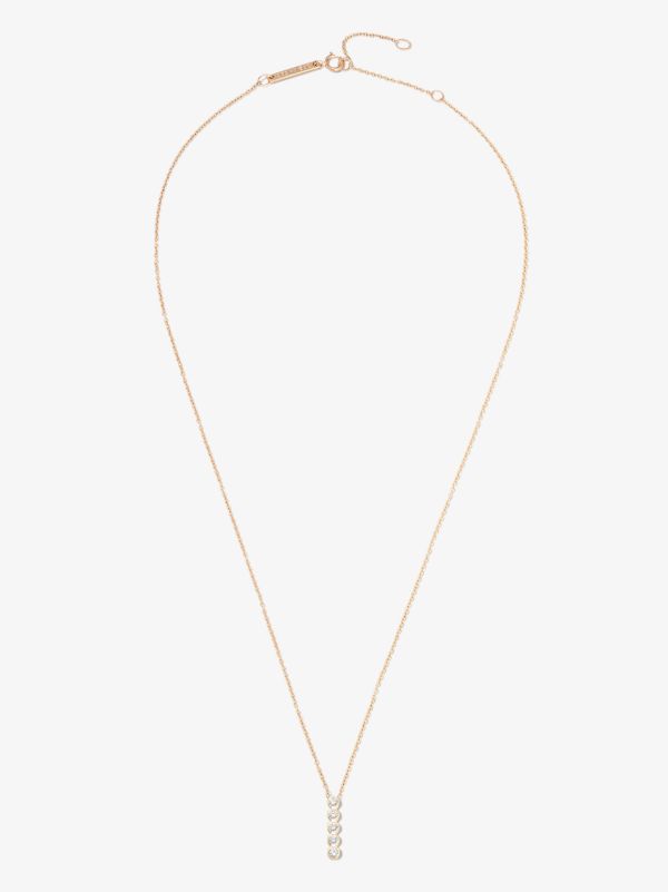 Zoë Chicco 14K Yellow Gold Five Diamond Bar Necklace | Browns Fine Necklaces