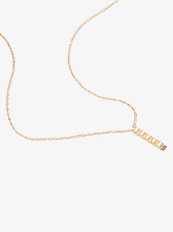 Zoë Chicco 14K Yellow Gold Five Diamond Bar Necklace | Browns Fine Necklaces