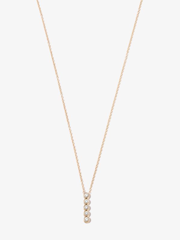 Zoë Chicco 14K Yellow Gold Five Diamond Bar Necklace | Browns Fine Necklaces