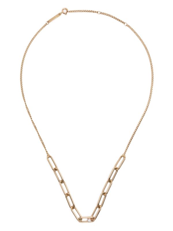 Zoë Chicco 14K Yellow Gold Paperclip Diamond Necklace | Browns Fine Necklaces