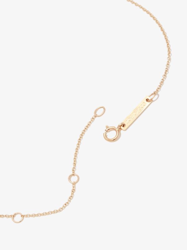 Zoë Chicco 14K Yellow Gold Tapered Diamond And Pearl Necklace | Browns Fine Necklaces